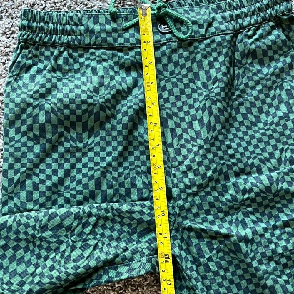 Paloma Wool Green Checkered Pants Wmn XS 80s Style Geometric Shabby Chic Retro - Picture 6 of 8